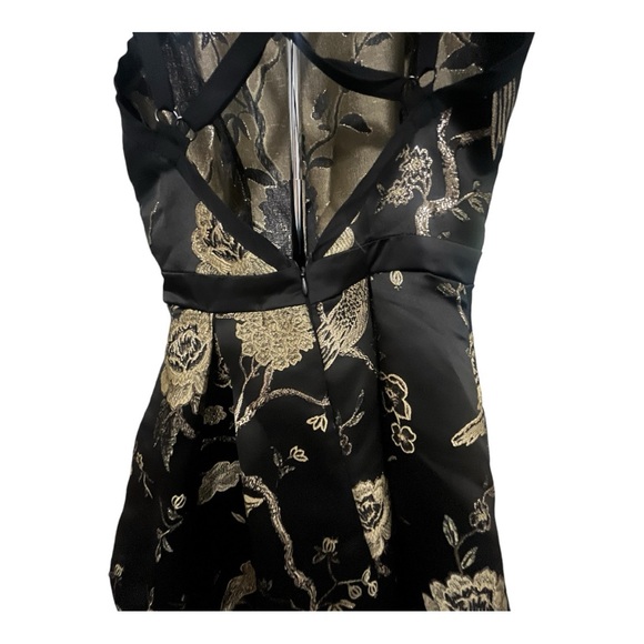 Worn ONCE ! Yaya &co black with gold embroidered dresses - Picture 7 of 8